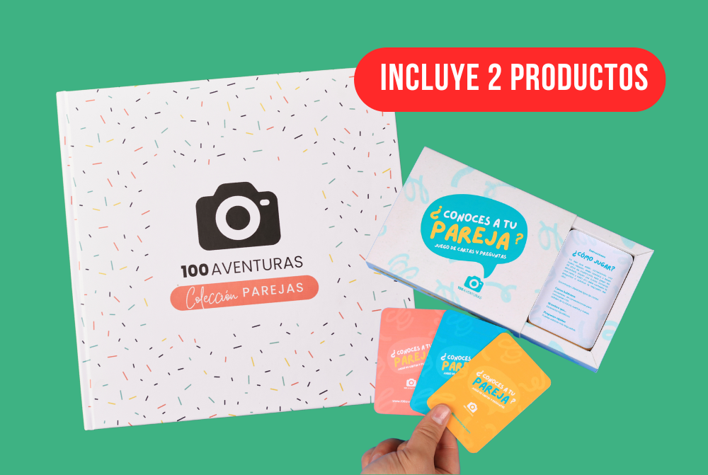 Pack de Conexión Profunda: Álbum 100 Aventuras y Cartas para Parejas